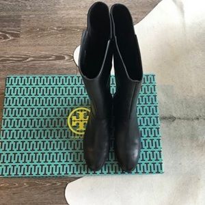 Tory Burch Caitlin Stretch boot, Black, 6.5 ($495)